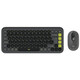 Logitech POP Icon Combo Pack Teclado Ratón Inalámbrico Bluetooth Grafito y Verde