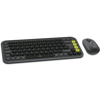 Logitech POP Icon Combo Pack Teclado Ratón Inalámbrico Bluetooth Grafito y Verde