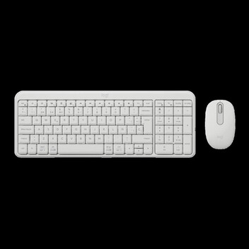 Teclado + ratón membrana Logitech MK250 Layout ES inalámbrico compacto blanco