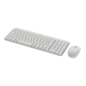 Teclado + ratón membrana Logitech MK250 Layout ES inalámbrico compacto blanco