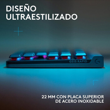 Teclado mecánico Logitech G515 RAPID TKL Layout ES retroiluminado RGB Teclado mecánico Logitech G515 RAPID TKL Layout ES retroiluminado RGB