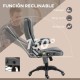 Vinsetto Silla De Masaje Reclinable Con 6 Puntos De Masaje 68x72x110-120 Cm Gris