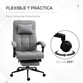 Vinsetto Silla De Oficina Reclinable Con Altura Ajustable 66x76x116-124 Cm Gris Vinsetto Silla De Oficina Reclinable Con Altura Ajustable 66x76x116-124 Cm Gris