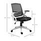 Vinsetto Silla de Oficina Reposabrazos Abatibles Negro/Blanco Vinsetto Silla de Oficina Reposabrazos Abatibles Negro/Blanco