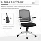 Vinsetto Silla de Oficina Reposabrazos Abatibles Negro/Blanco Vinsetto Silla de Oficina Reposabrazos Abatibles Negro/Blanco