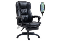 Vinsetto Silla de Oficina Giratoria con Altura Ajustable Masaje y Control Remoto Negra Vinsetto Silla de Oficina Giratoria con Altura Ajustable Masaje y Control Remoto Negra