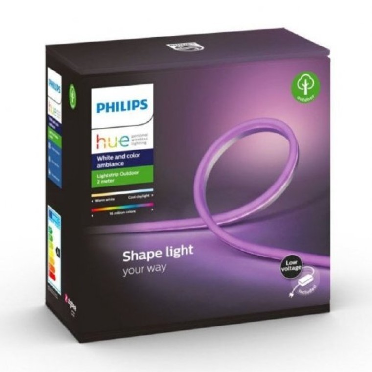 Philips Hue White and Color Ambiance Tira LED para Exterior 2m