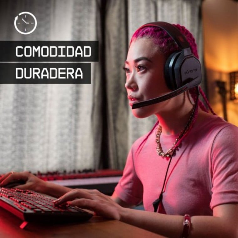 Astro A10 Auriculares Gaming Multiplataforma Gris/Rojo