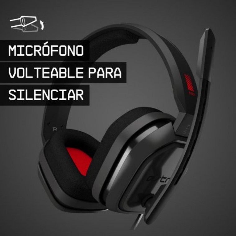 Astro A10 Auriculares Gaming Multiplataforma Gris/Rojo