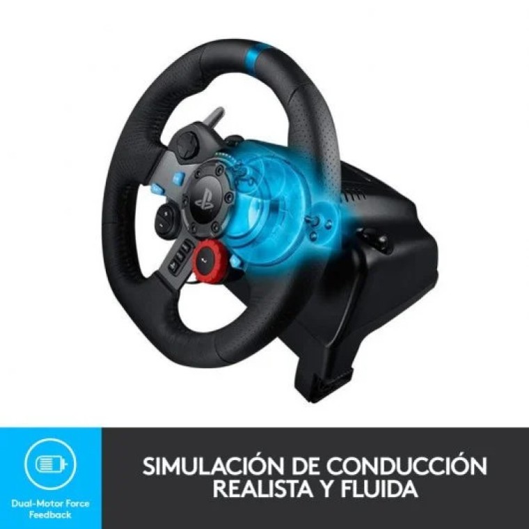 Logitech G29 Driving Force para PS5/PS4/PS3/PC Compatible con F1 23 & Gran Turismo 7 Volante