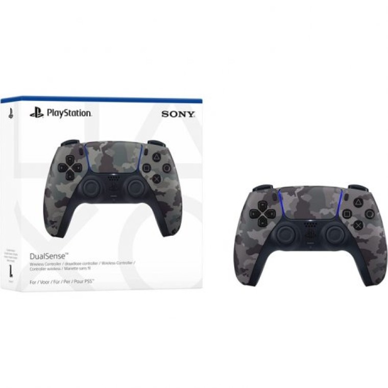 Sony DualSense Grey Camouflage Mando Inalámbrico para PS5