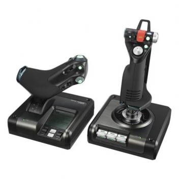 Logitech G Saitek X52 Pro Flight Control System Controlador Simulador de Vuelo Logitech G Saitek X52 Pro Flight Control System Controlador Simulador de Vuelo