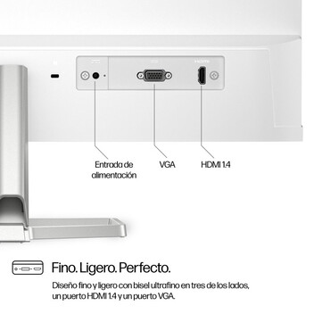 Monitor HP Serie 5 23.8" 1080p 100Hz IPS Micro-Edge Flicker Free Low Blue Light Plata Monitor HP Serie 5 23.8" 1080p 100Hz IPS Micro-Edge Flicker Free Low Blue Light Plata