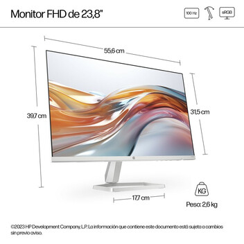 Monitor HP Serie 5 23.8" 1080p 100Hz IPS Micro-Edge Flicker Free Low Blue Light Plata Monitor HP Serie 5 23.8" 1080p 100Hz IPS Micro-Edge Flicker Free Low Blue Light Plata
