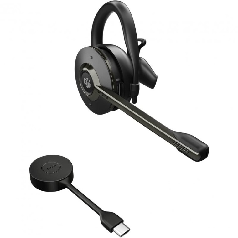 Jabra Engage 55 Auricular Inalámbrico USB-C DECT Optimizado MS para Oficina Negro