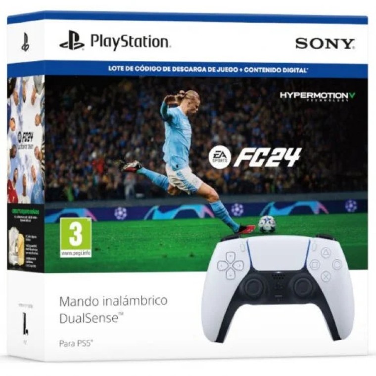 Sony DualSense Mando Inalámbrico para PS5 + EA Sports FC 24 Descarga Digital