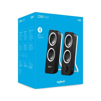Logitech Z200 Altavoces Estéreo Negro Logitech Z200 Altavoces Estéreo Negro