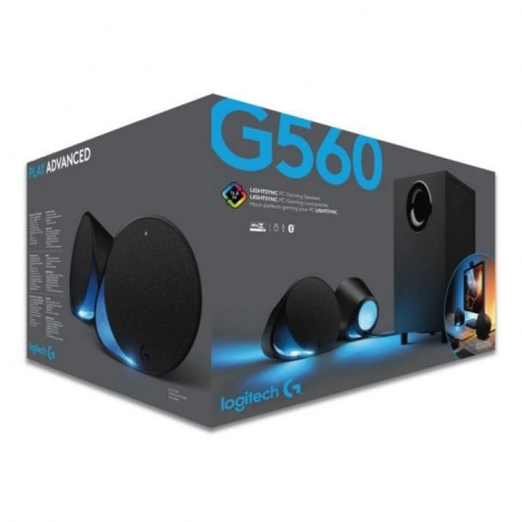 Logitech G560 Altavoces Gaming 2.1 con Iluminación RGB Lightsync 120W RMS