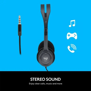 Auriculares Estéreo Logitech H111 Negro Auriculares Estéreo Logitech H111 Negro