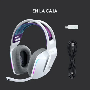 Logitech G733 Lightspeed RGB Auriculares con Micrófono Inalámbricos Gaming Blancos