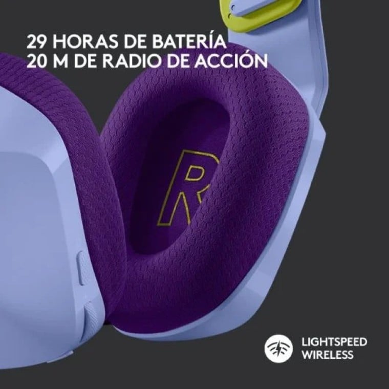 Logitech G733 Lightspeed RGB Auriculares con Micrófono Inalámbricos Gaming Lilas