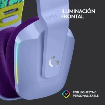 Logitech G733 Lightspeed RGB Auriculares con Micrófono Inalámbricos Gaming Lilas Logitech G733 Lightspeed RGB Auriculares con Micrófono Inalámbricos Gaming Lilas