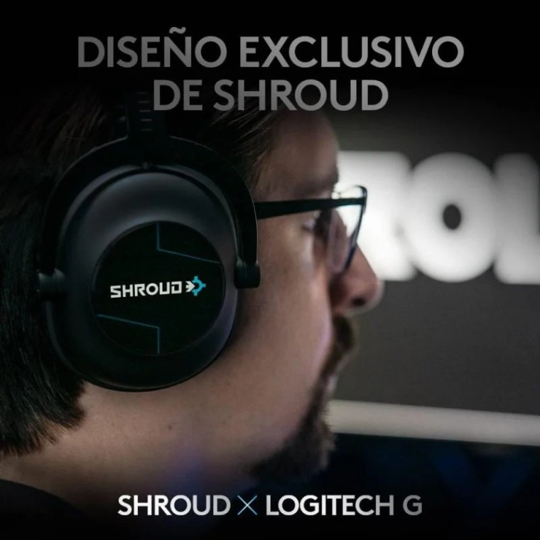 Logitech G Pro X Shroud Edition Auriculares Inalámbricos con Micrófono Lightspeed Negros