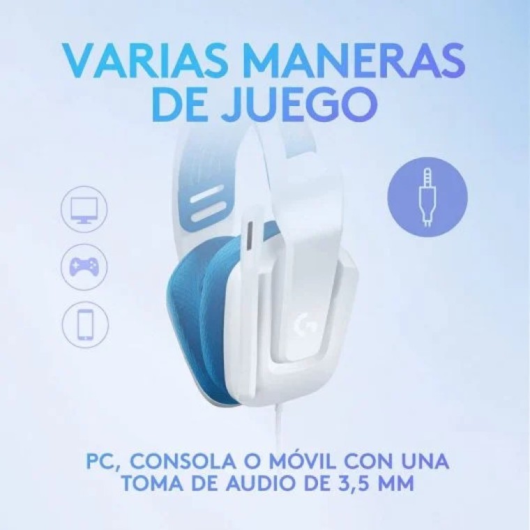 Logitech G335 Auriculares Gaming Blancos