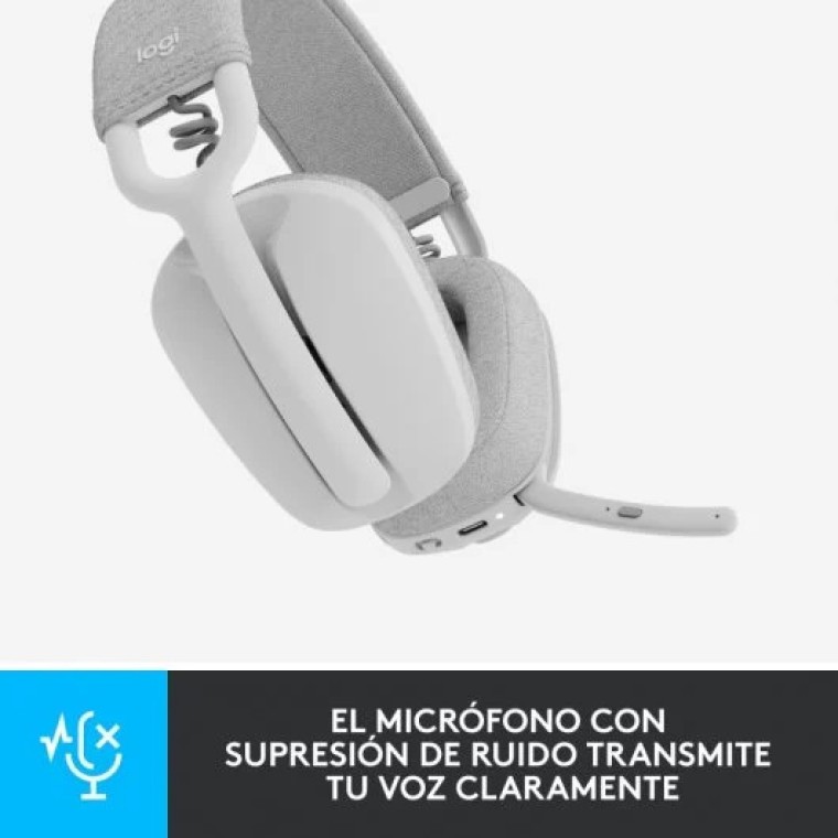 Logitech Zone Vibe 100 Auriculares Inalámbricos Blancos