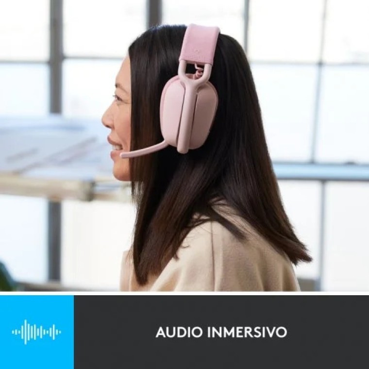 Logitech Zone Vibe 100 Auriculares Inalámbricos Rosas