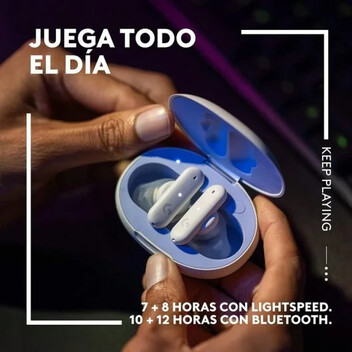 Logitech G FITS Auriculares Inalámbricos Gaming Blancos