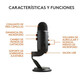 Blue Microphones Yeti Micrófono USB Negro para Grabación y Transmisión en PC