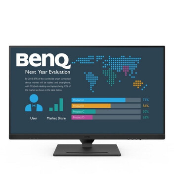 Monitor BenQ BL3290QT 31.5" IPS QHD 75Hz USB-C 65W Altura Ajustable Altavoces Negro