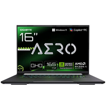 Portátil GIGABYTE AERO X16 16" AMD Ryzen AI 7 350 32GB 1TB SSD RTX 5060 8GB Blanco Copilot+ RGB