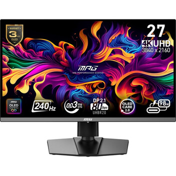 Monitor MSI MPG 272URX QD-OLED 26.5" QD-OLED UltraHD 4K 240Hz 0.03ms Altura Ajustable Adaptive Sync Monitor MSI MPG 272URX QD-OLED 26.5" QD-OLED UltraHD 4K 240Hz 0.03ms Altura Ajustable Adaptive Sync