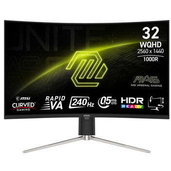 Monitor MSI MAG 325CQRXF E2 31.5" LED Rapid VA QHD 240Hz Adaptive-Sync Monitor MSI MAG 325CQRXF E2 31.5" LED Rapid VA QHD 240Hz Adaptive-Sync