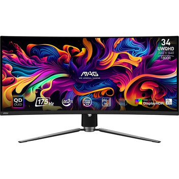 Monitor MSI MAG 341CQP QD-OLED 34" QD-OLED UWQHD 175Hz FreeSync Premium Pro