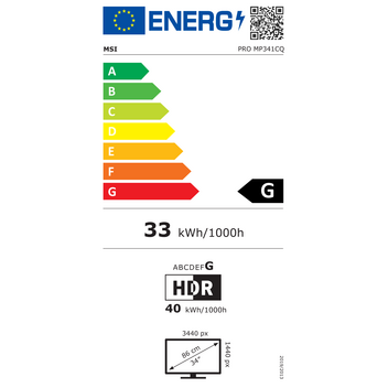 MSI PRO MP341CQW 34" LED UWQHD 100Hz Curva