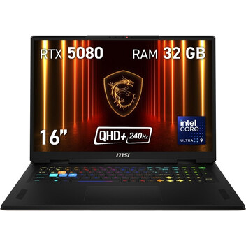 Portátil MSI Vector 16 HX AI A2XWIG-099ES Intel Core Ultra 9 275HX/32GB/1TB SSD/RTX 5080/16"