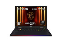 Portátil MSI Raider A18 HX A9WIG-090XES MiniLED AMD Ryzen 9 9955HX3D 32GB 2TB SSD RTX 5080 18"