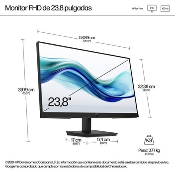 Monitor HP 324pf 23.8″ FHD 100Hz IPS Bisel Fino Antirreflejo Monitor HP 324pf 23.8″ FHD 100Hz IPS Bisel Fino Antirreflejo