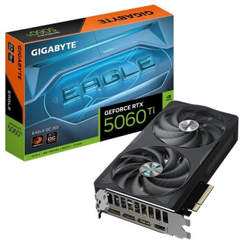 Tarjeta Gráfica Gigabyte GeForce RTX 5060 Ti EAGLE OC 16GB GDDR7 Reflex 2 RTX AI DLSS4