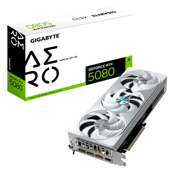 Tarjeta Gráfica Gigabyte GeForce RTX 5080 AERO OC SFF 16GB GDDR7 DLSS4
