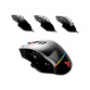 Ratón Savio con cable 12400 DPI RGB LED botones programables para gaming