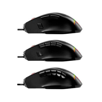 Ratón Savio con cable 12400 DPI RGB LED botones programables para gaming