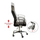 HomCom Silla de Oficina Ergonómica de Malla Negra