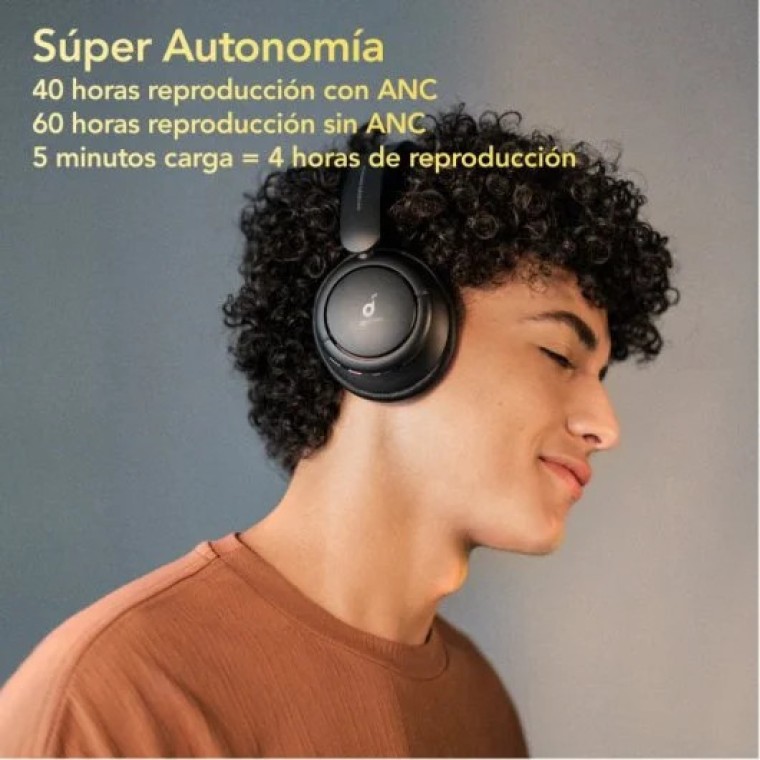 Soundcore Life Tune Auriculares Inalámbricos con Cancelación de Ruido Negros