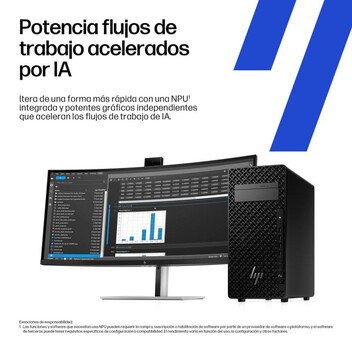 Ordenador Sobremesa PC Sobremesa HP Z2 Tower G1i Intel Core Ultra 7 265 32GB 1TB SSD RTX A1000 Windo