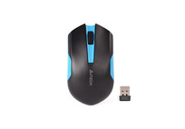 Ratón A4Tech G3-200N Inalámbrico RF 1000 DPI Negro Azul Ambidiestro Ergonomía
