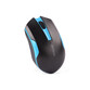 Ratón A4Tech G3-200N Inalámbrico RF 1000 DPI Negro Azul Ambidiestro Ergonomía